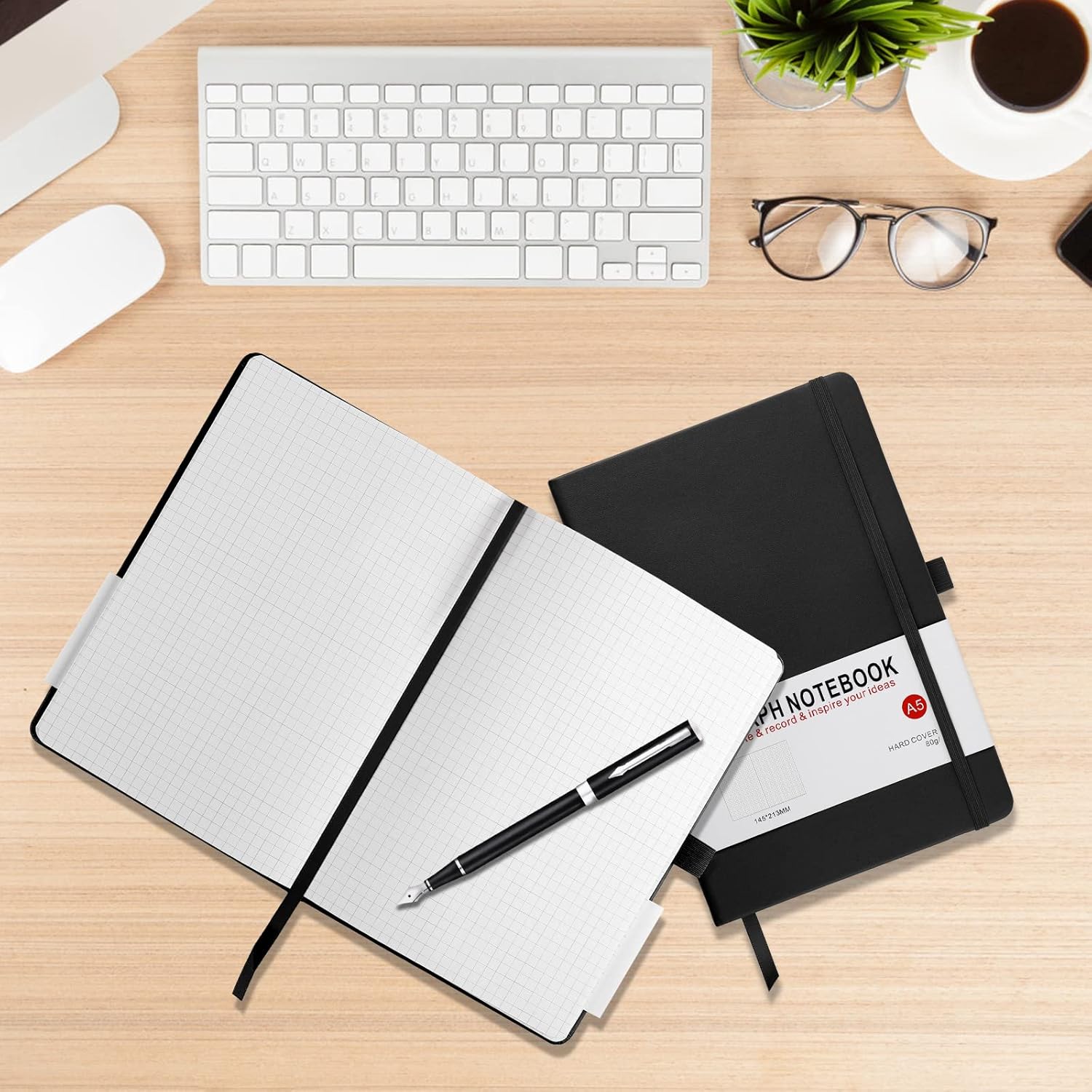 Thumbnail 5 de HIJYOO A5 Graph Paper Notebook 200 Pages