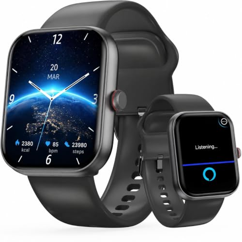 Detalle de uaue Smartwatch Herren – 1,91 Zoll AMOLED mit Alexa, Telefonfunktion und umfangreichem Gesundheits- und Fitness-Tracking