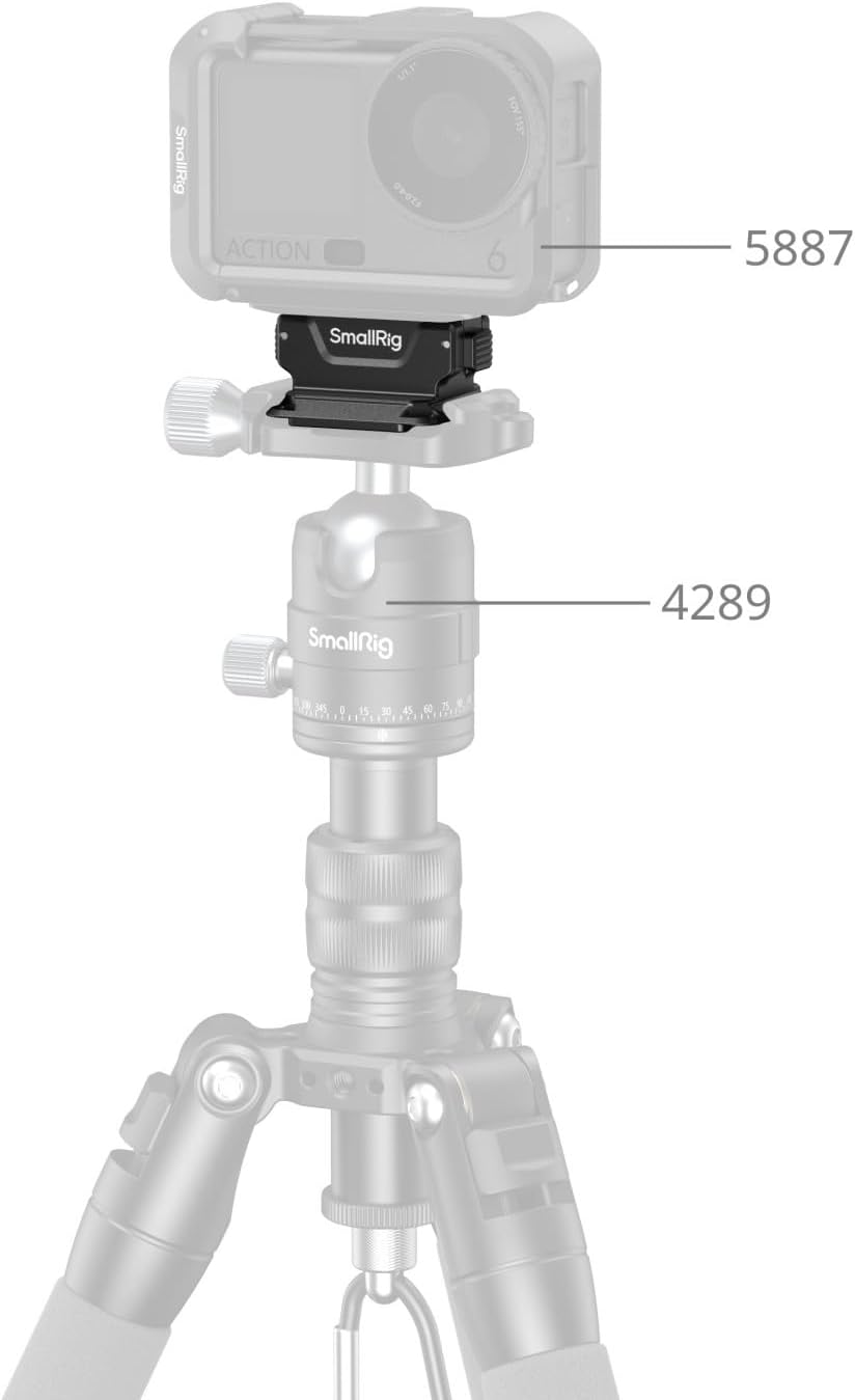 Detalle 1 de SMALLRIG Adattatore bidirezionale da attacco Arca-Swiss per DJI Osmo Series 6014