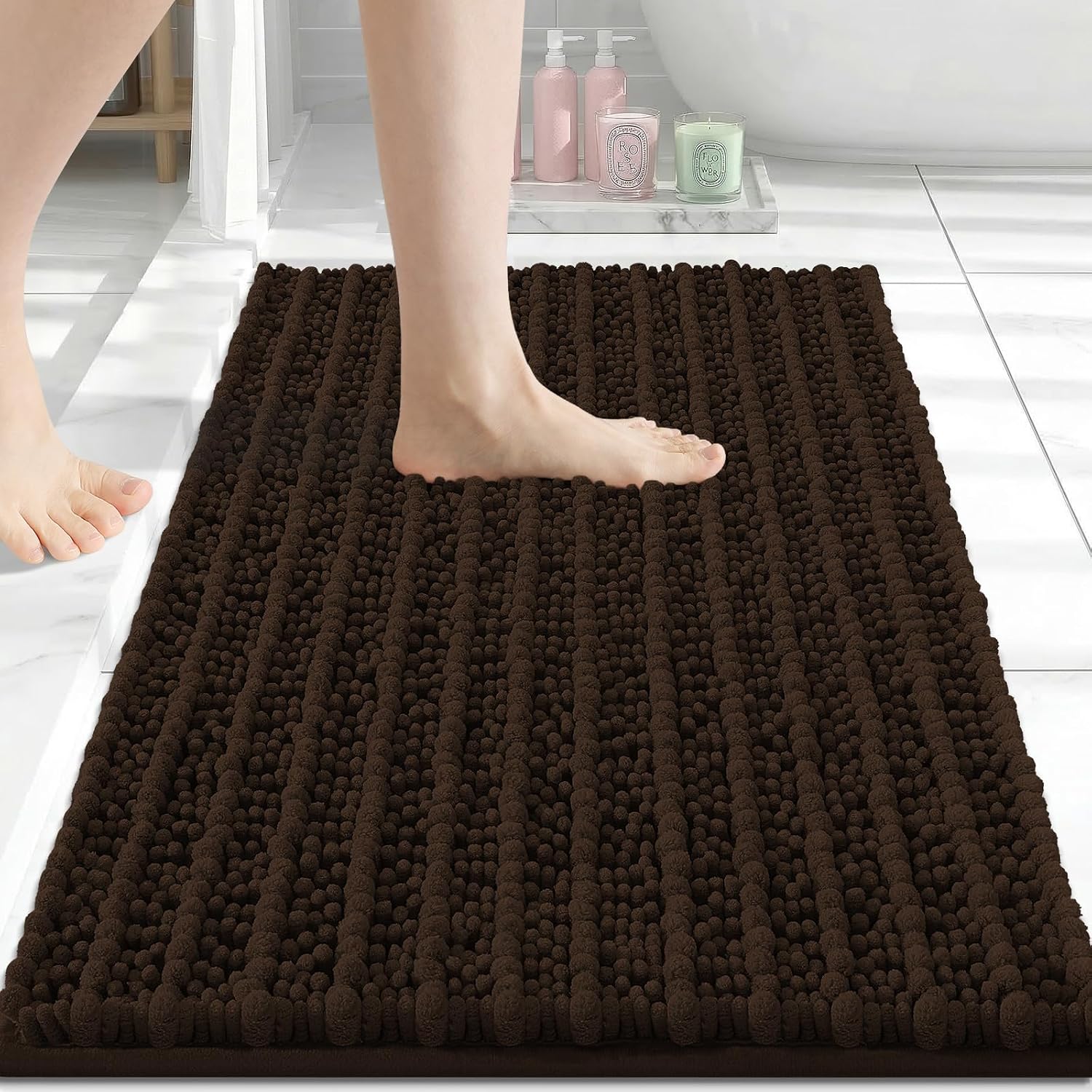 Detalle de Arotive Chenille Bath Mat 24x16