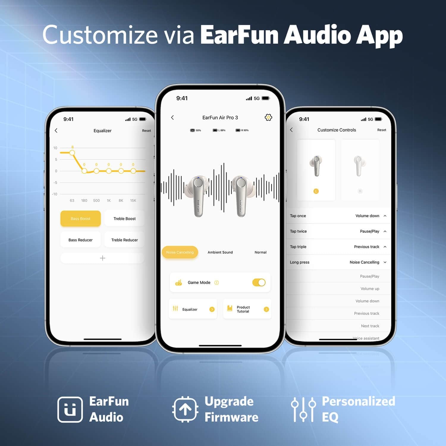 Thumbnail 6 de EarFun Air Pro 3 In Ear Kopfhörer 45H Akku