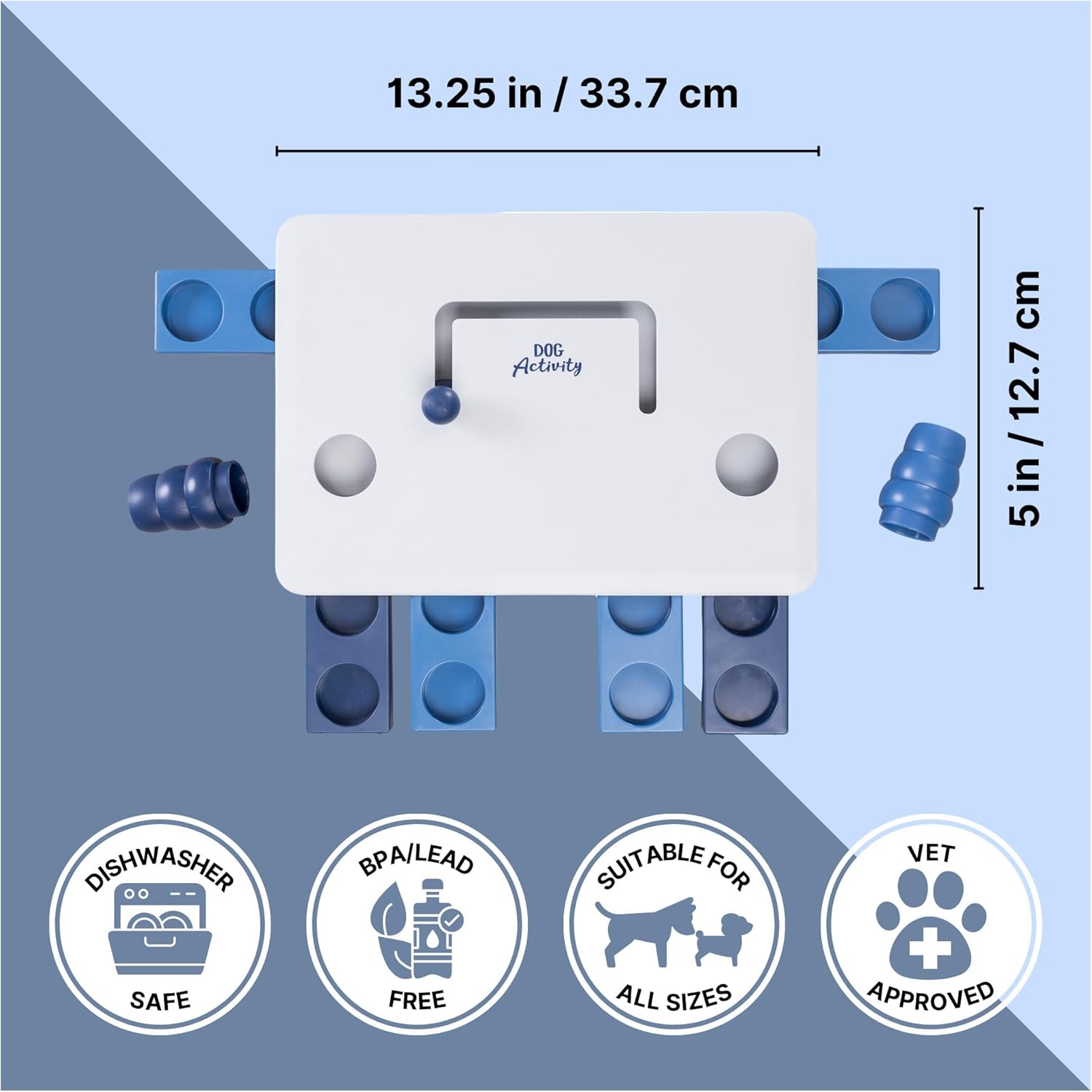 Detalle de TRIXIE Move2Win Strategy Game – Intelligence Toy for Dogs (34 × 23 cm)
