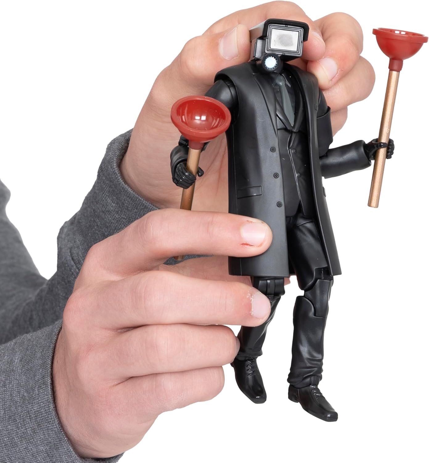 Thumbnail 6 de Skibidi Toilet Figurine de Luxe Plungerman