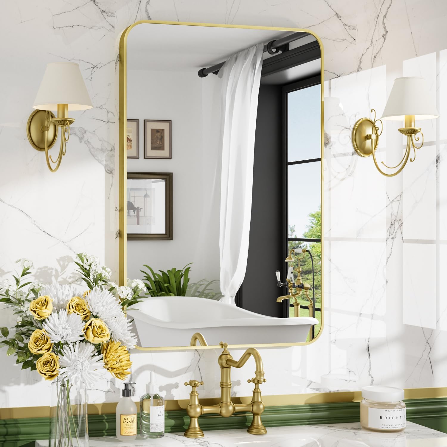 Detalle de Umzodo Bathroom Mirror 24 x 36 in.