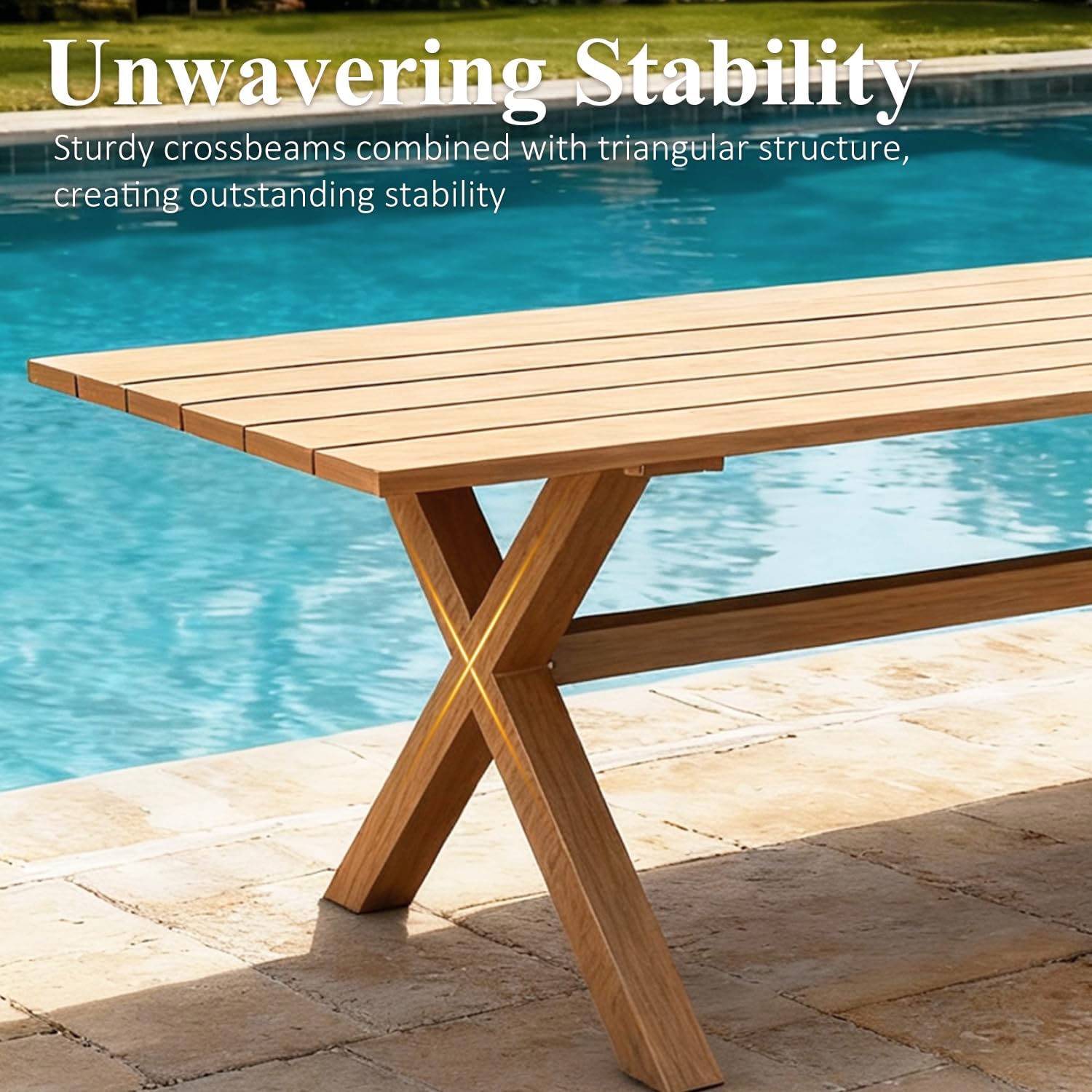 Detalle de LayinSun LY26828 9-Piece Outdoor Patio Dining Set with Aluminum Table and Wicker Chairs