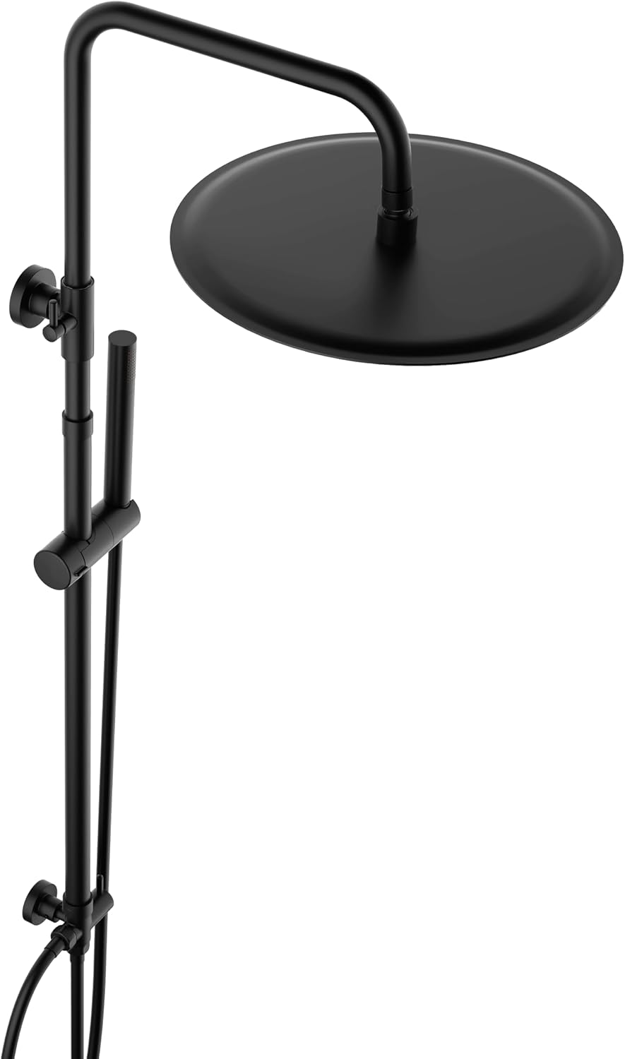 Detalle de JOHO Colonna Doccia Nero Opaco Inox 30 cm