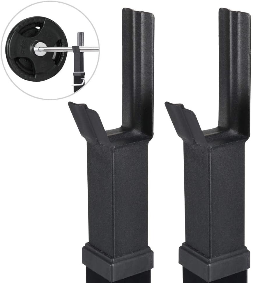 Detalle 2 de Yaheetech coppia rastrelliere porta bilanciere max 250 kg, altezza regolabile (2 pezzi)