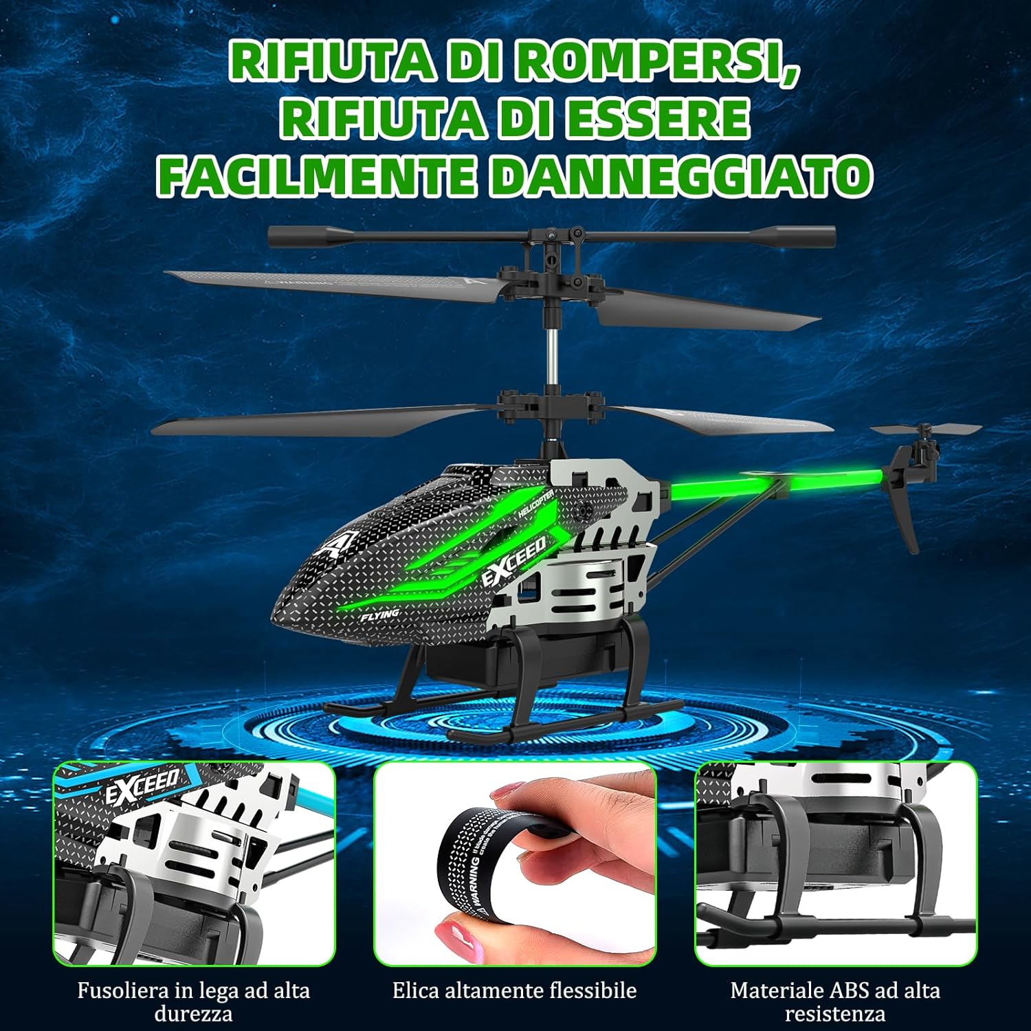 Detalle 2 de BuzzoXerex Elicottero RC 2.4G con LED