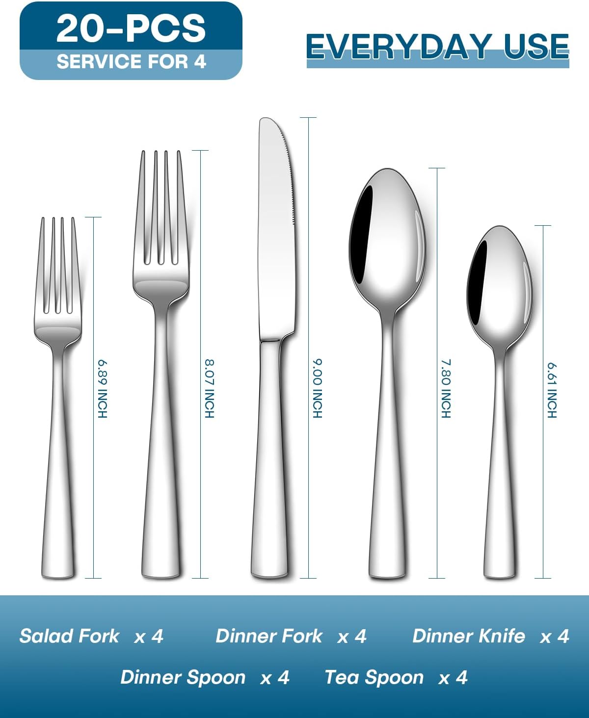 Detalle 2 de Stapava silverware set, 20-piece