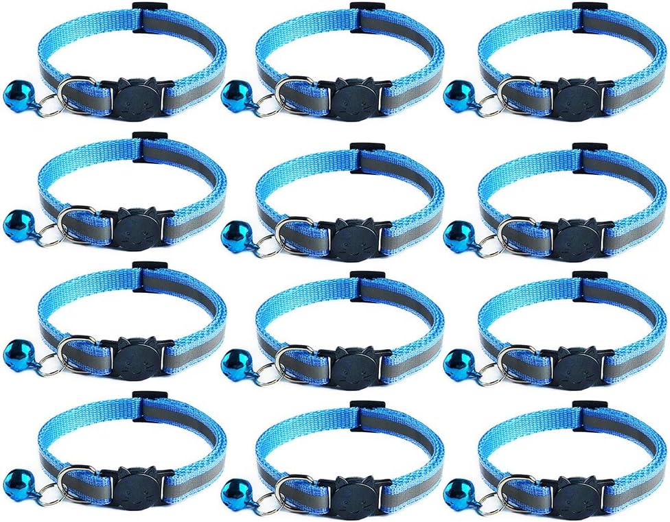 Detalle de Tafeiya Reflective Cat Collars 12 pack