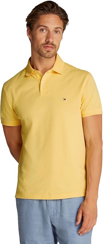 Detalle de Tommy Hilfiger Polo Core 1985 Regular Fit amarillo M