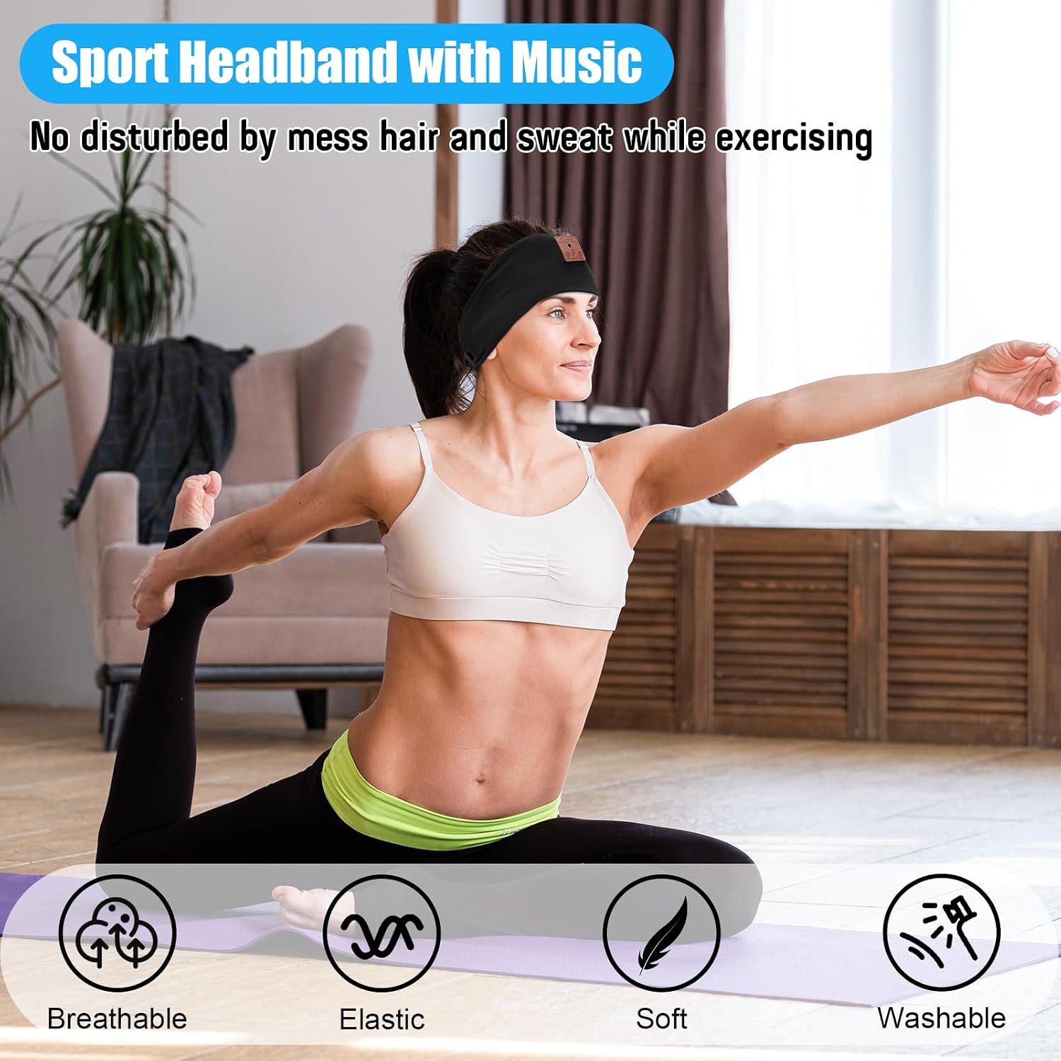 Thumbnail 4 de 2-Pack Wireless Bluetooth 5.4 Headband Headphones