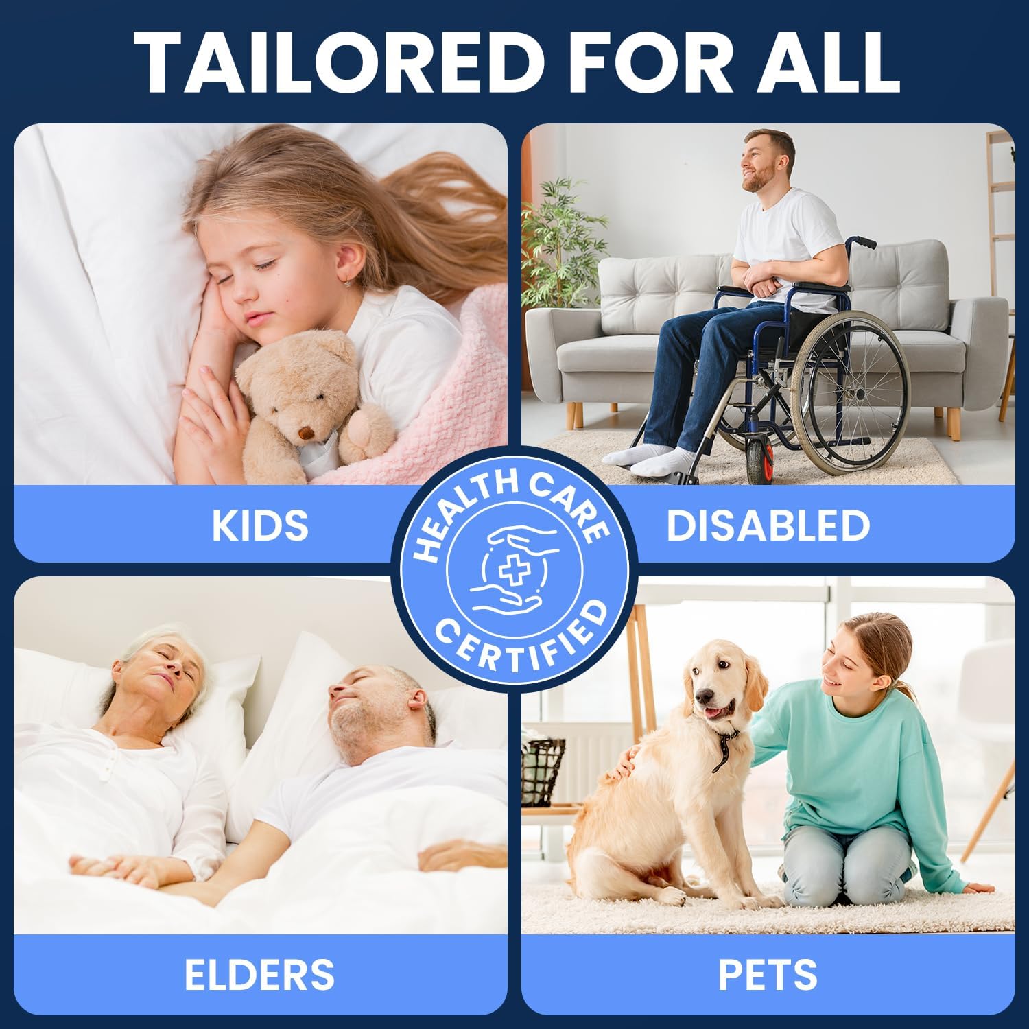 Thumbnail 5 de AllSett Health ASH01UP Disposable Underpads, 36" x 36", 50 Count