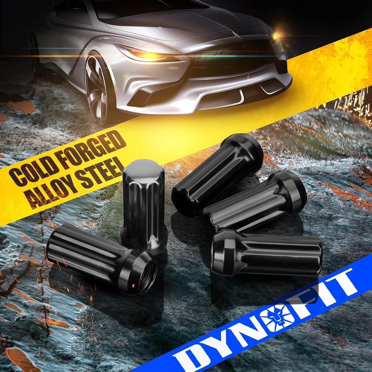 Thumbnail 6 de Dynofit 14x1.5 Spline Lug Nuts (24-Piece) for Chevy Silverado 1500 & GMC Sierra (Aftermarket Fit)