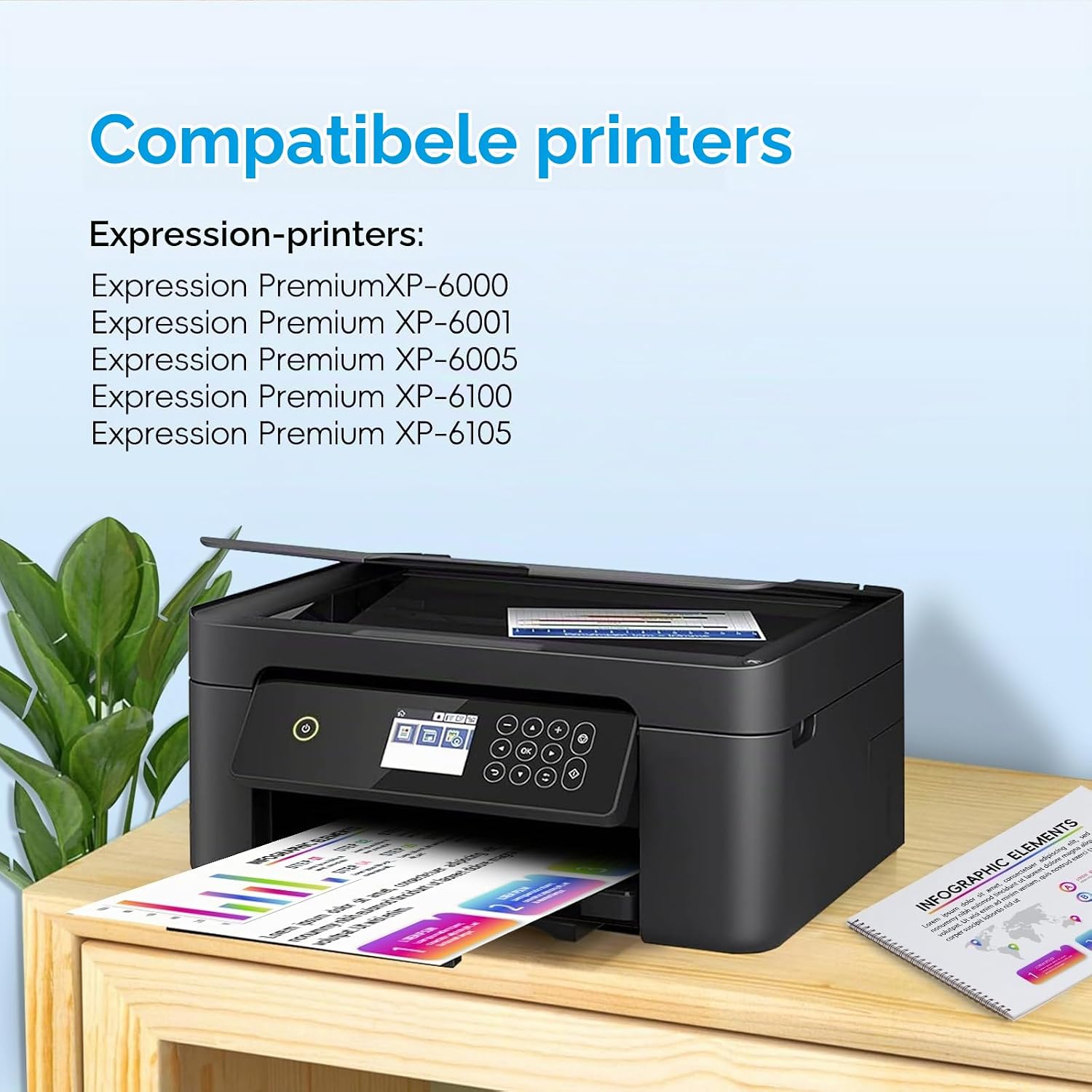 Thumbnail 3 de Fooylen 202XL compatibele Epson-inktpatronen, multipack met vijf kleuren