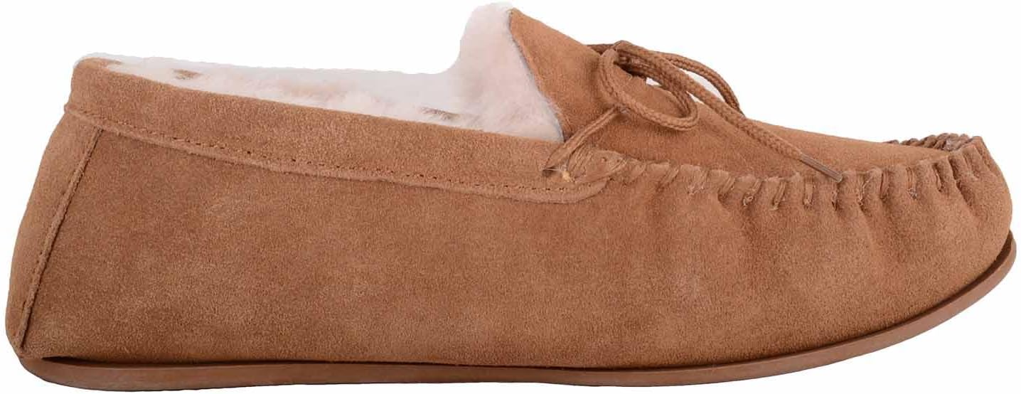 Thumbnail 3 de SNUGRUGS Mens Unisex Genuine Sheepskin Lined Moccasin Slipper with Hard Sole