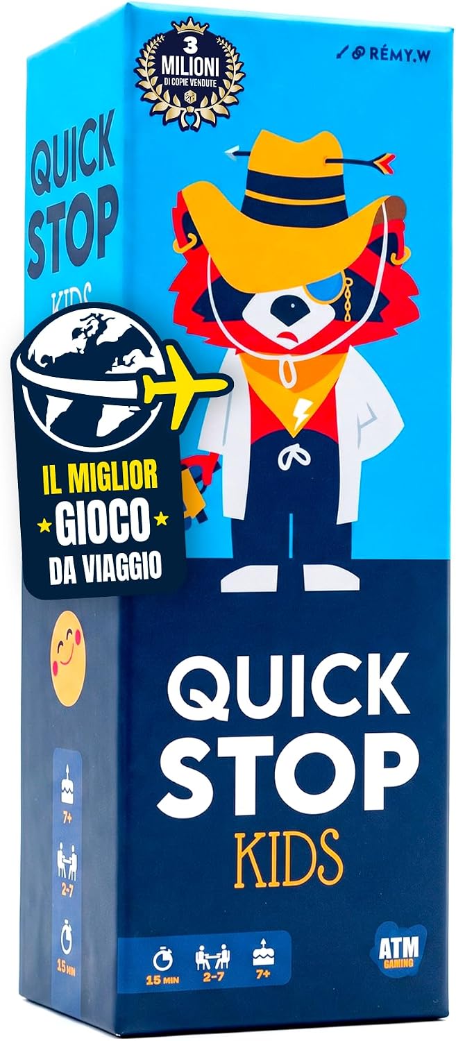 ATM Gaming QUICKSTOP Kids gioco di carte 15-20 min