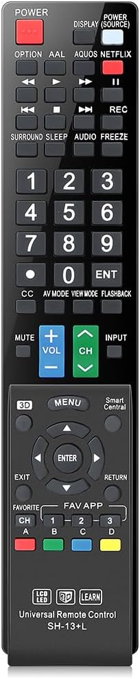 Detalle de Gvirtue Universal Remote Replacement for Sharp AQUOS TVs