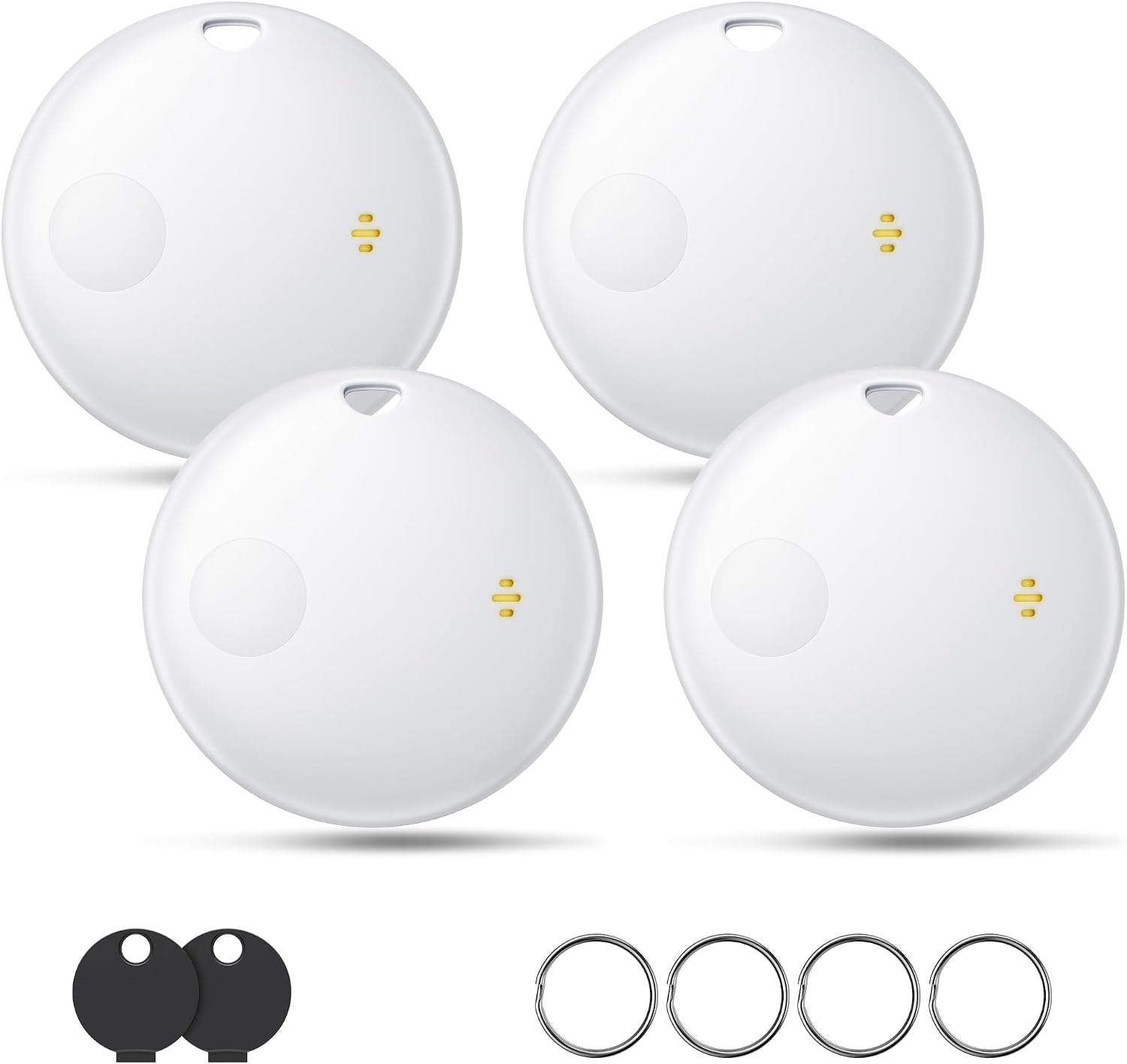 Detalle de KUKIHO Tracker Tag 4er-Pack – Kompatibel mit Apple Wo ist? (iOS) inkl. IP67, 100 dB Lautsprecher und 12 Monate austauschbare Batterie