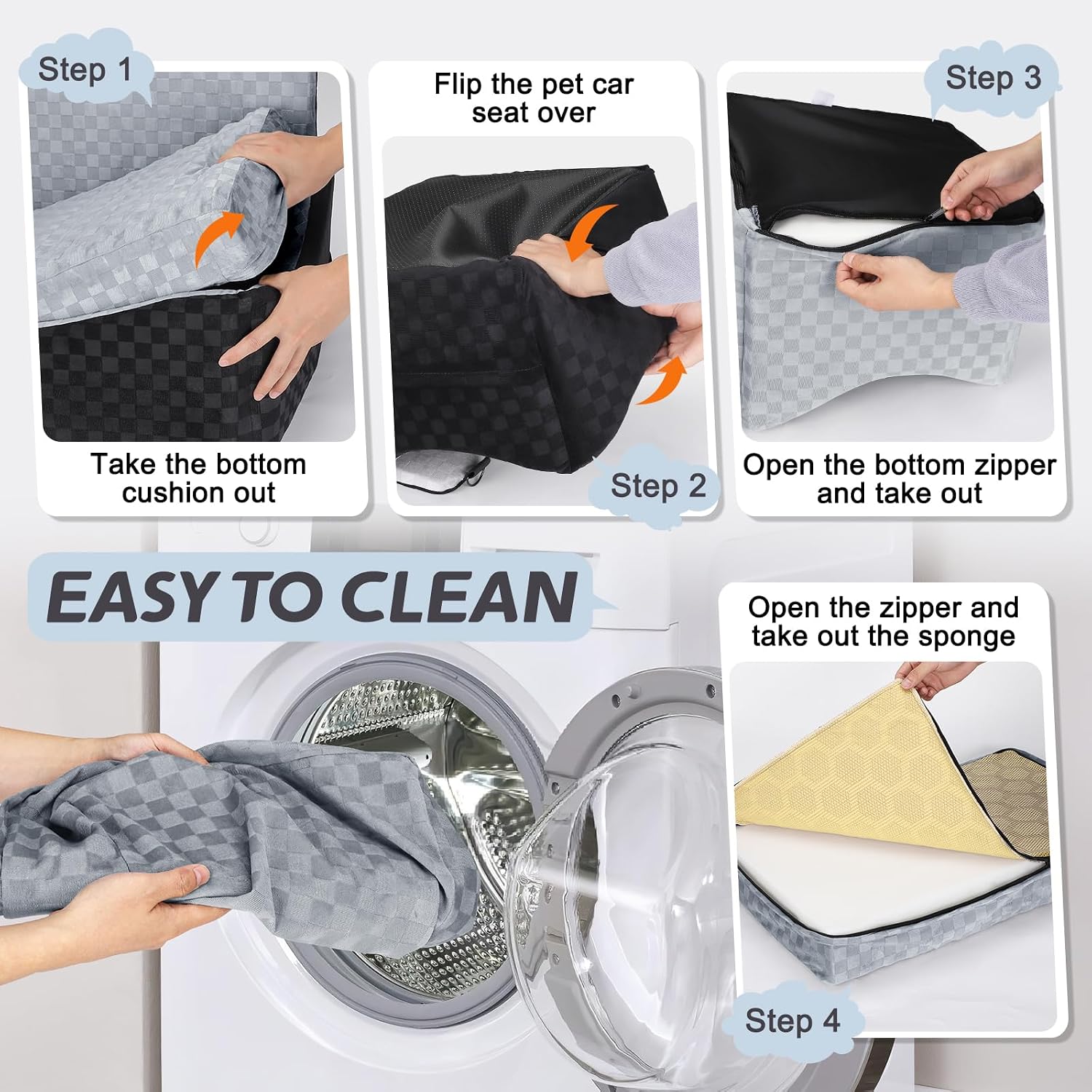 Thumbnail 6 de Large dog car seat memory foam booster