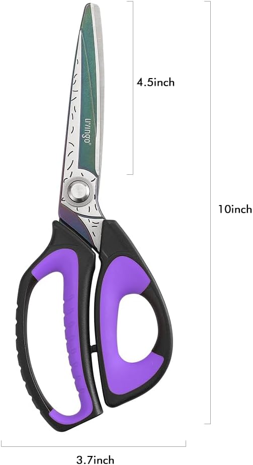 Detalle de LIVINGO Heavy Duty 10" Utility Stainless Steel Scissors with Titanium Coating