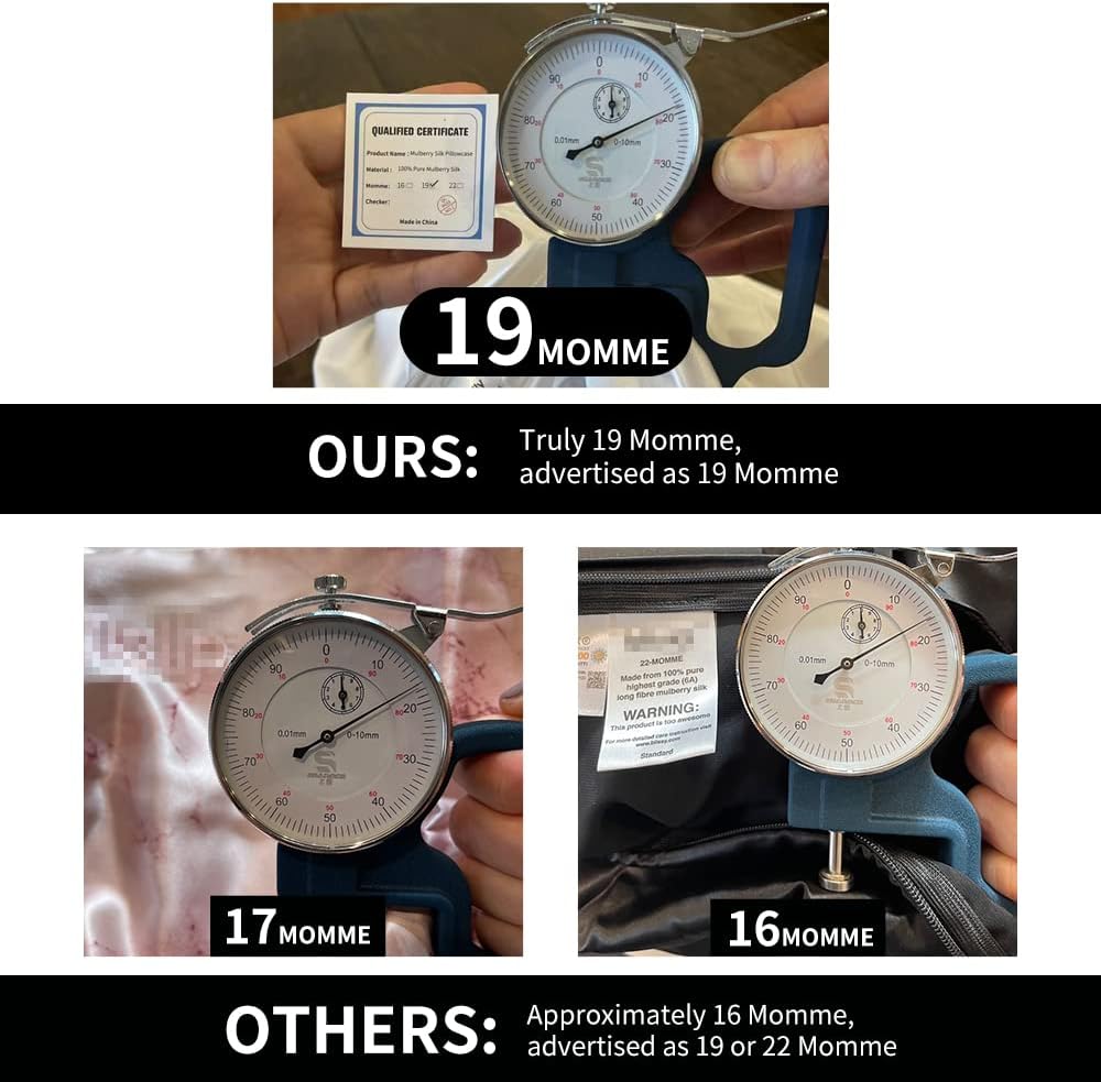 Thumbnail 5 de ALASKA BEAR 100% Mulberry Silk Pillowcase (Standard, 50x75cm) – Hypoallergenic Ivory White