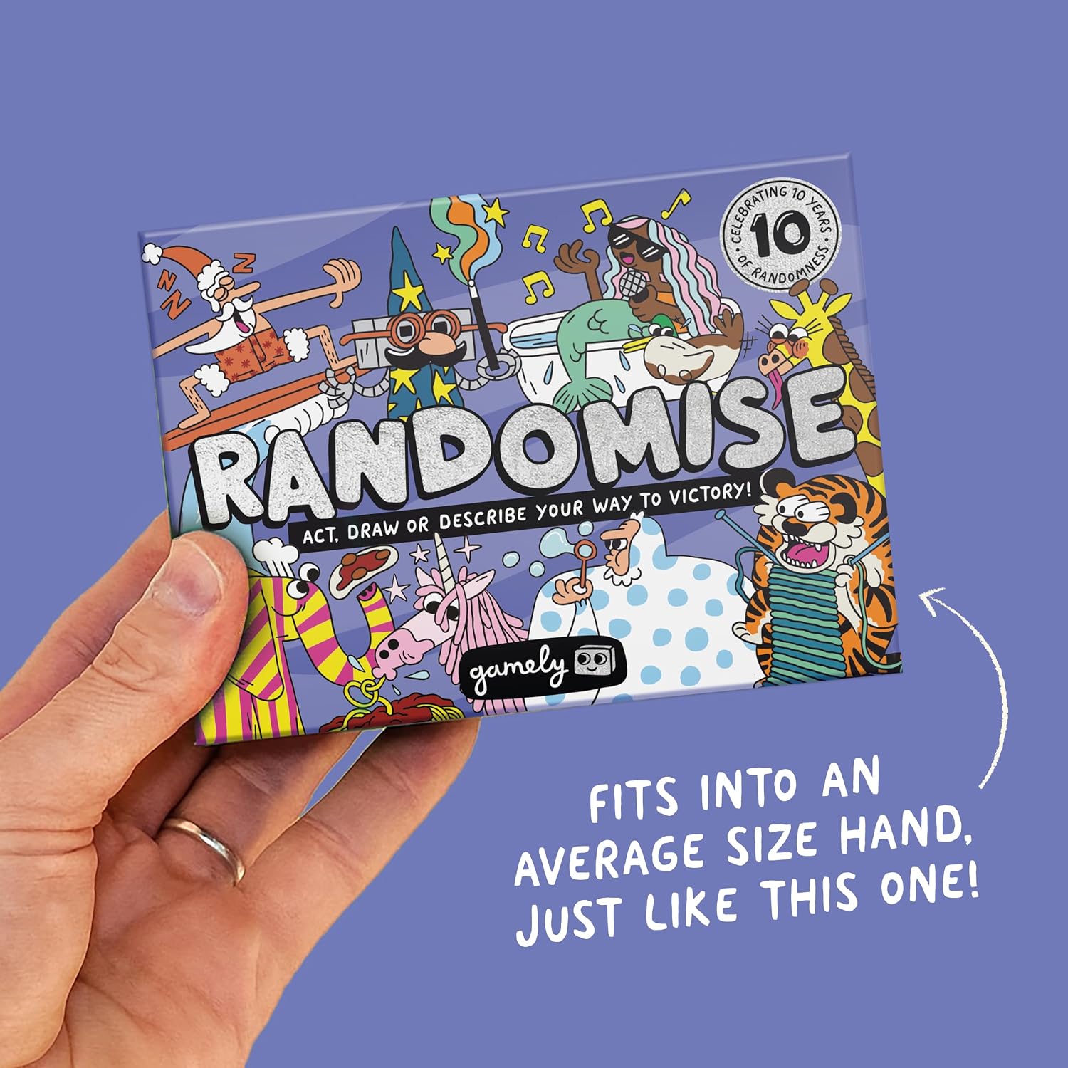 Thumbnail 2 de Randomise: The pocket-sized party game of acting, drawing and describing