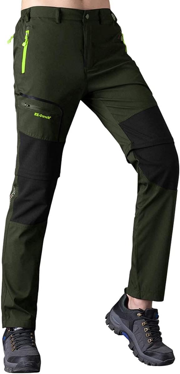 Detalle de SANMIO Pantaloni Trekking Uomo: pantaloni da esterno convertibili in pantaloncini, leggeri e traspiranti