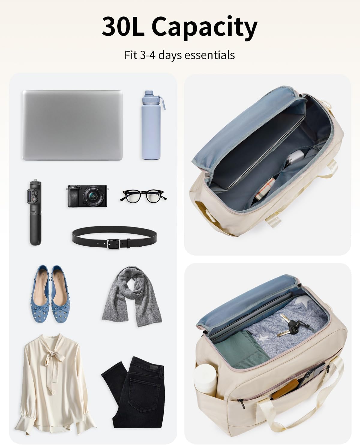 Thumbnail 3 de ECOHUB Easyjet Underseat Cabin Bag - 45x36x20 cm, Laptop Compartment & Wet/Shoe Bags