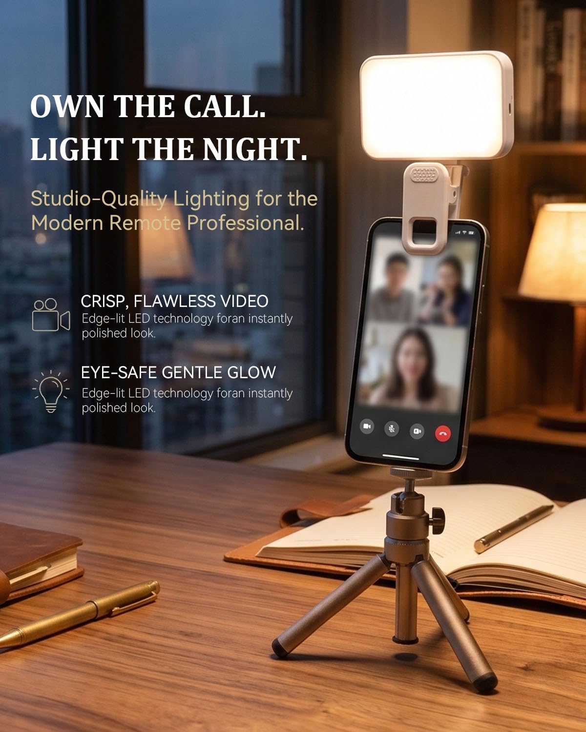 Detalle 2 de Portable Selfie Light 90 LED Rechargeable Ring Light