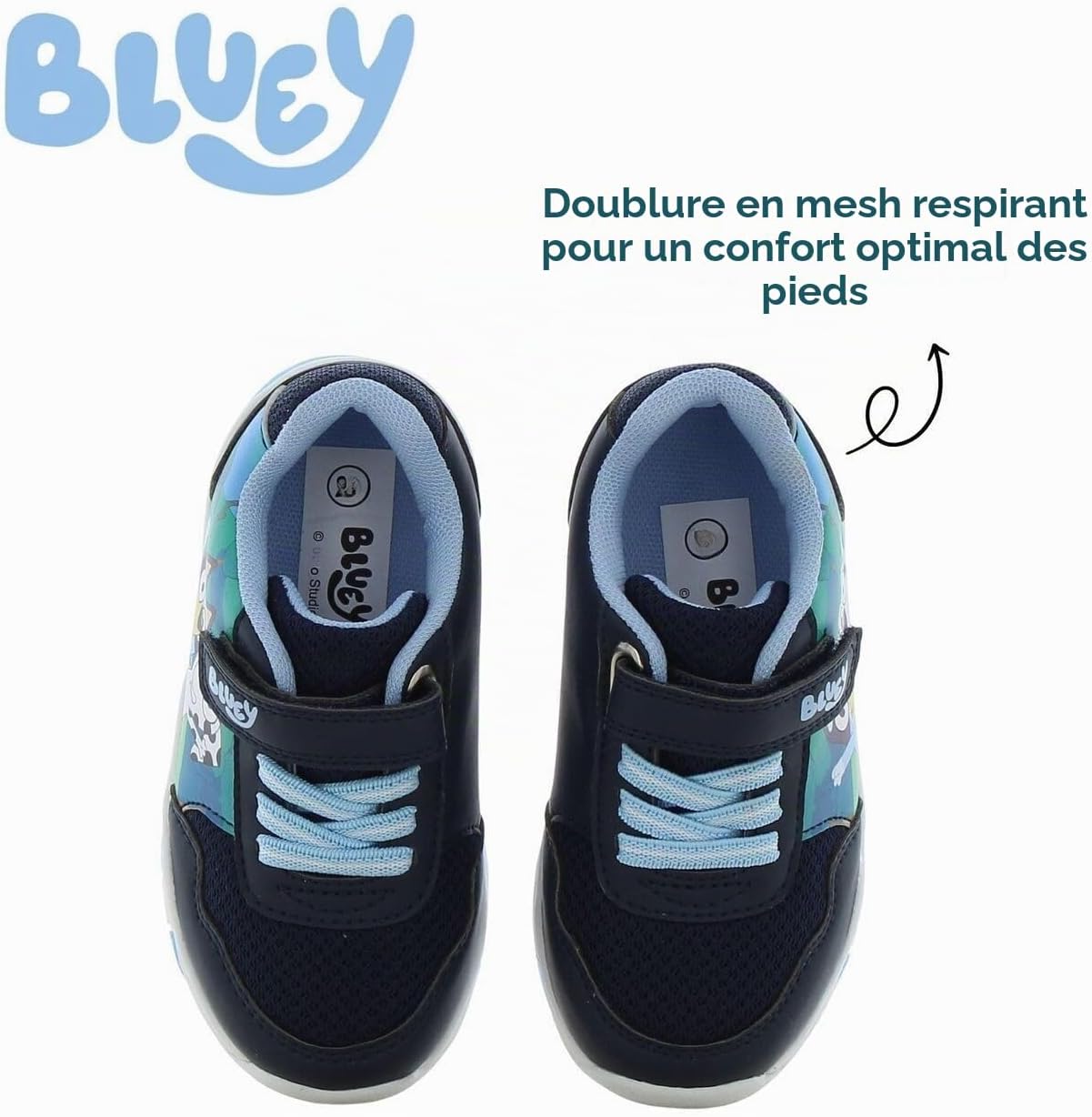 Detalle 2 de Leomil Parent_BL_Sneakers_Boy_LED_All Bluey-jongenssneakers met lichtjes en EVA-zool