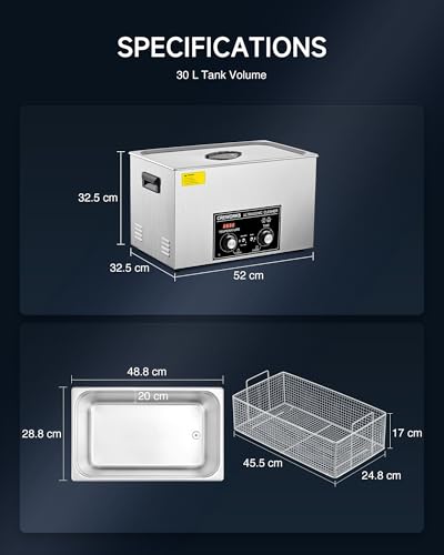 Thumbnail 7 de CREWORKS 30L Ultrasonic Cleaner with Heater and Timer (600W) – a practical UK review