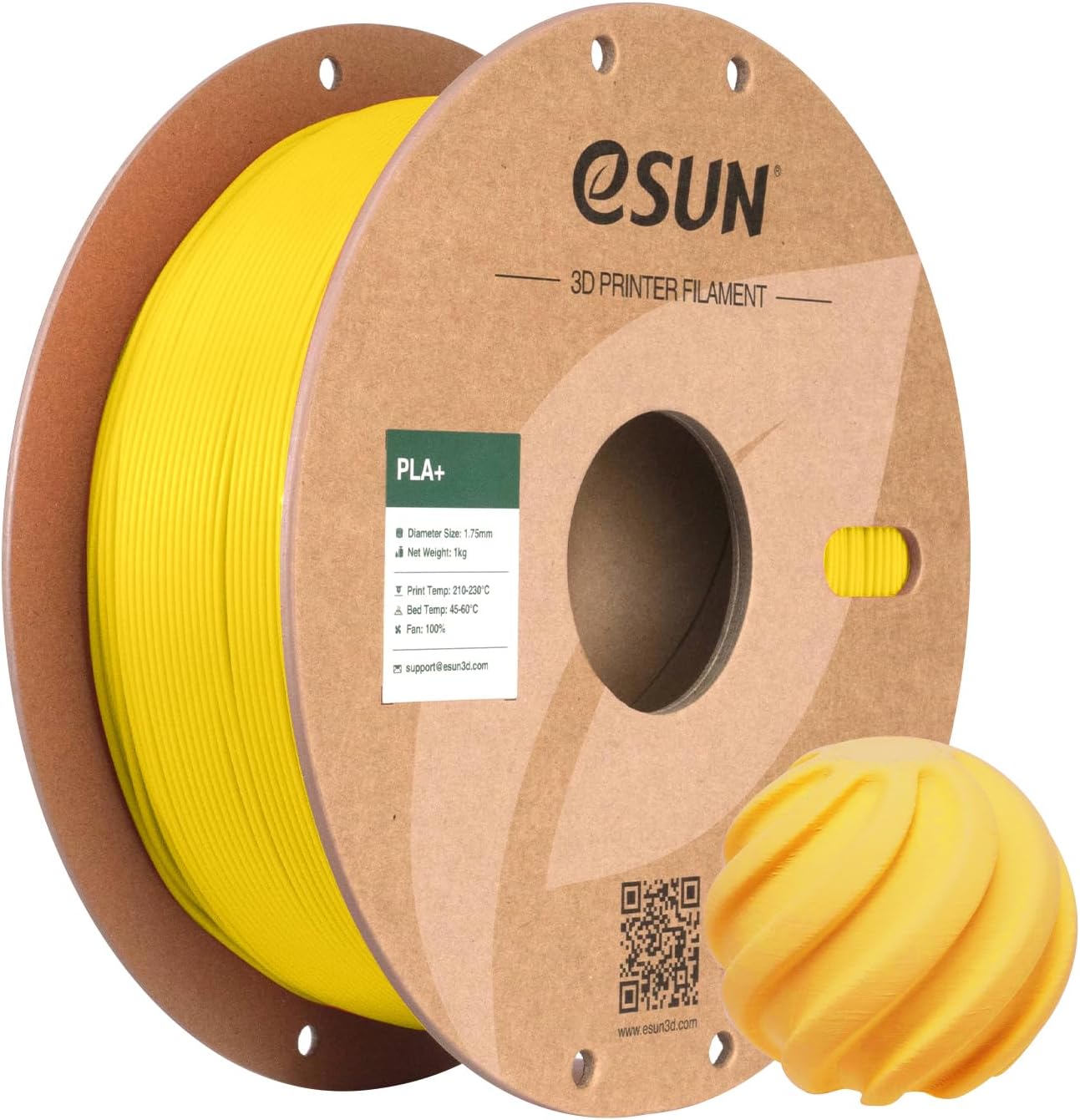 Detalle de eSUN PLA+ Filament 1.75mm Gelb