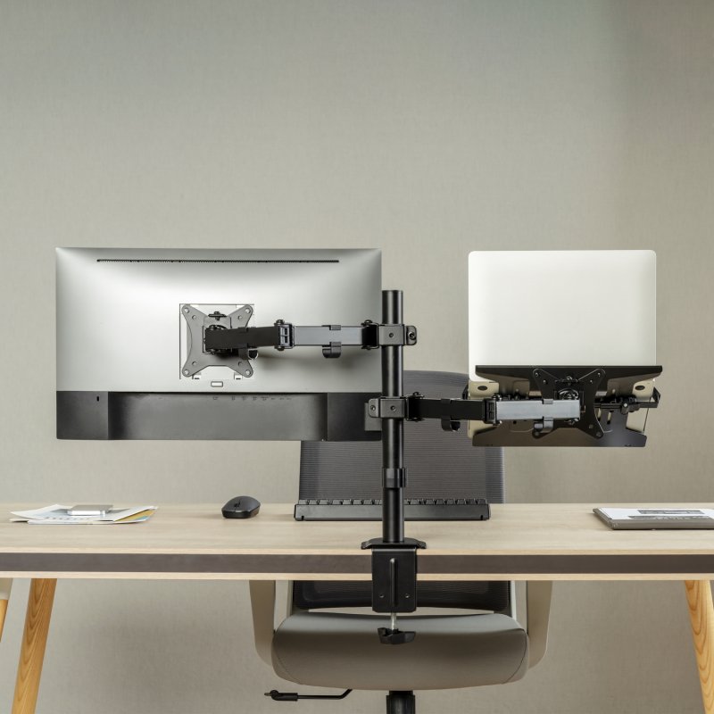 Thumbnail 2 de Aisens DTL32TSR-193: Soporte de mesa giratorio e inclinable para portátil/monitor/TV 17"‑32" (hasta 9 kg) en negro