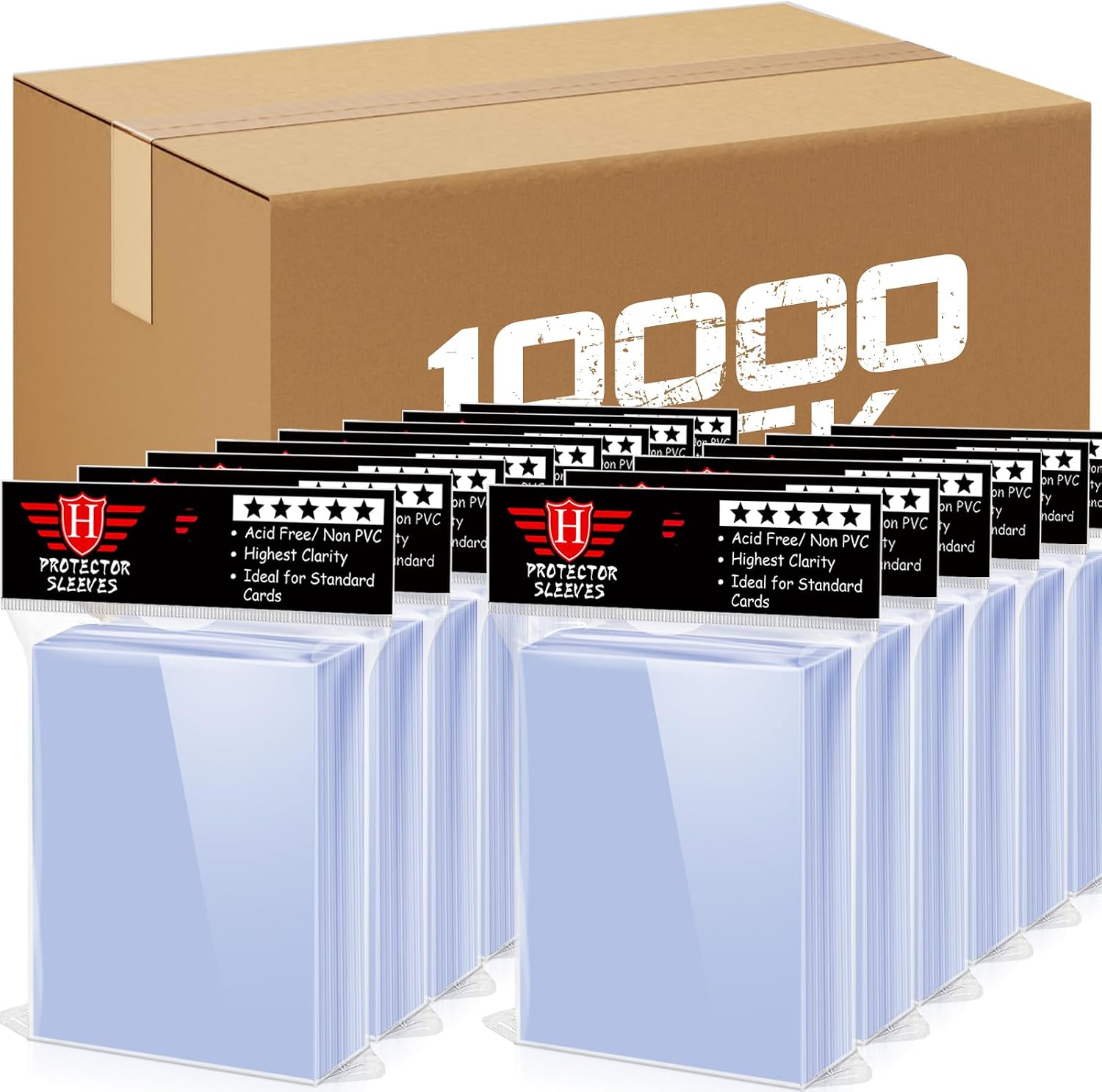 Thumbnail 6 de 500 Counts Card Sleeves Clear Plastic Protectors