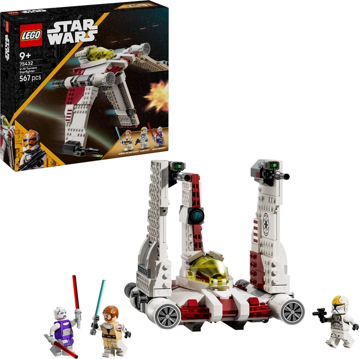 Thumbnail 8 de LEGO Star Wars V-19 Torrent-Sternjäger 75432 – Klappbare Flügel, Cockpit und Frontrad