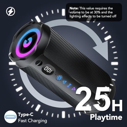 Thumbnail 2 de Altavoz Bluetooth Portátil 25W coioc: sonido 360°, IPX7 y luces RGB para fiestas y viajes