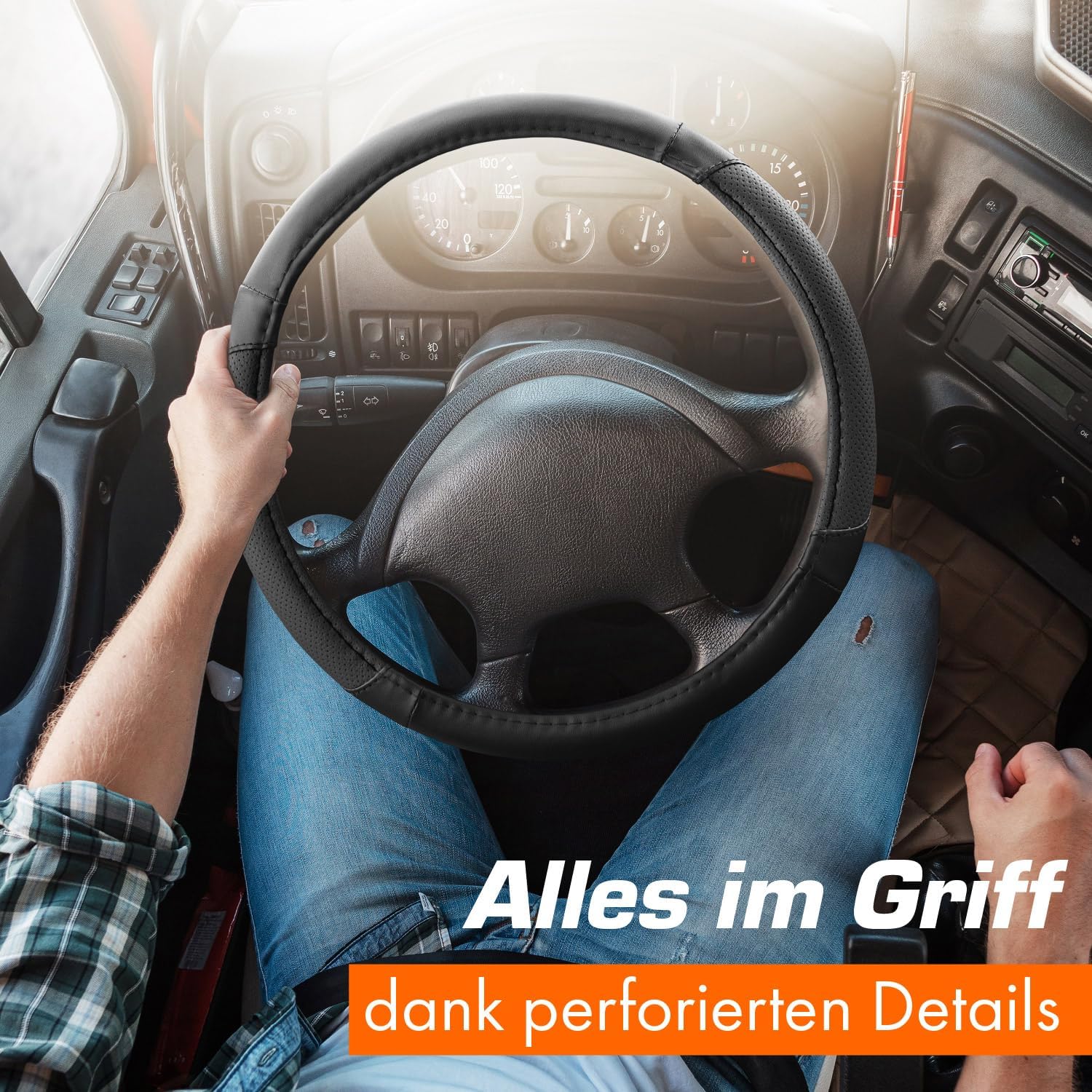 Detalle de Upgrade4cars LKW Lenkradbezug 44-46 cm