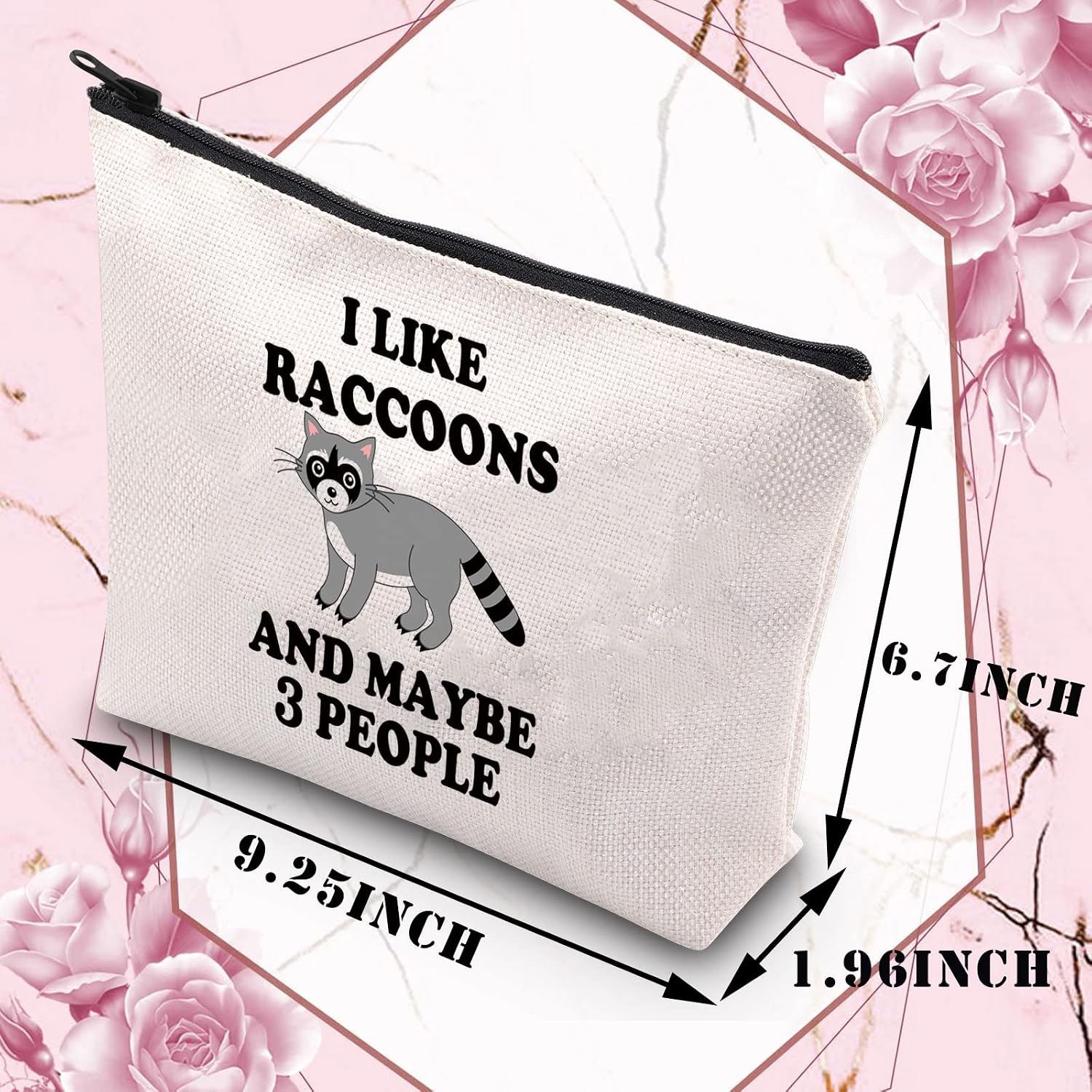 Detalle de BDPWSS Raccoon Makeup Bag, Canvas