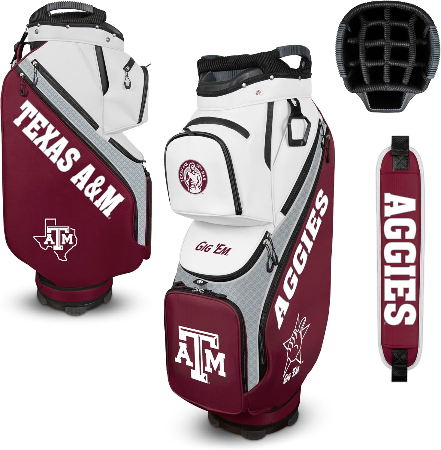 Thumbnail 4 de Clubhouse Cooler Cart Bag NCAA (14-way top with insulated cooler pocket)