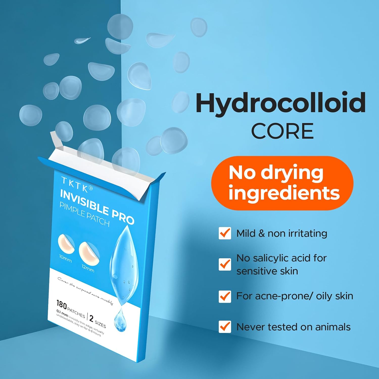 Detalle 2 de TKTK Hydrocolloid Pimple Patches 180-count