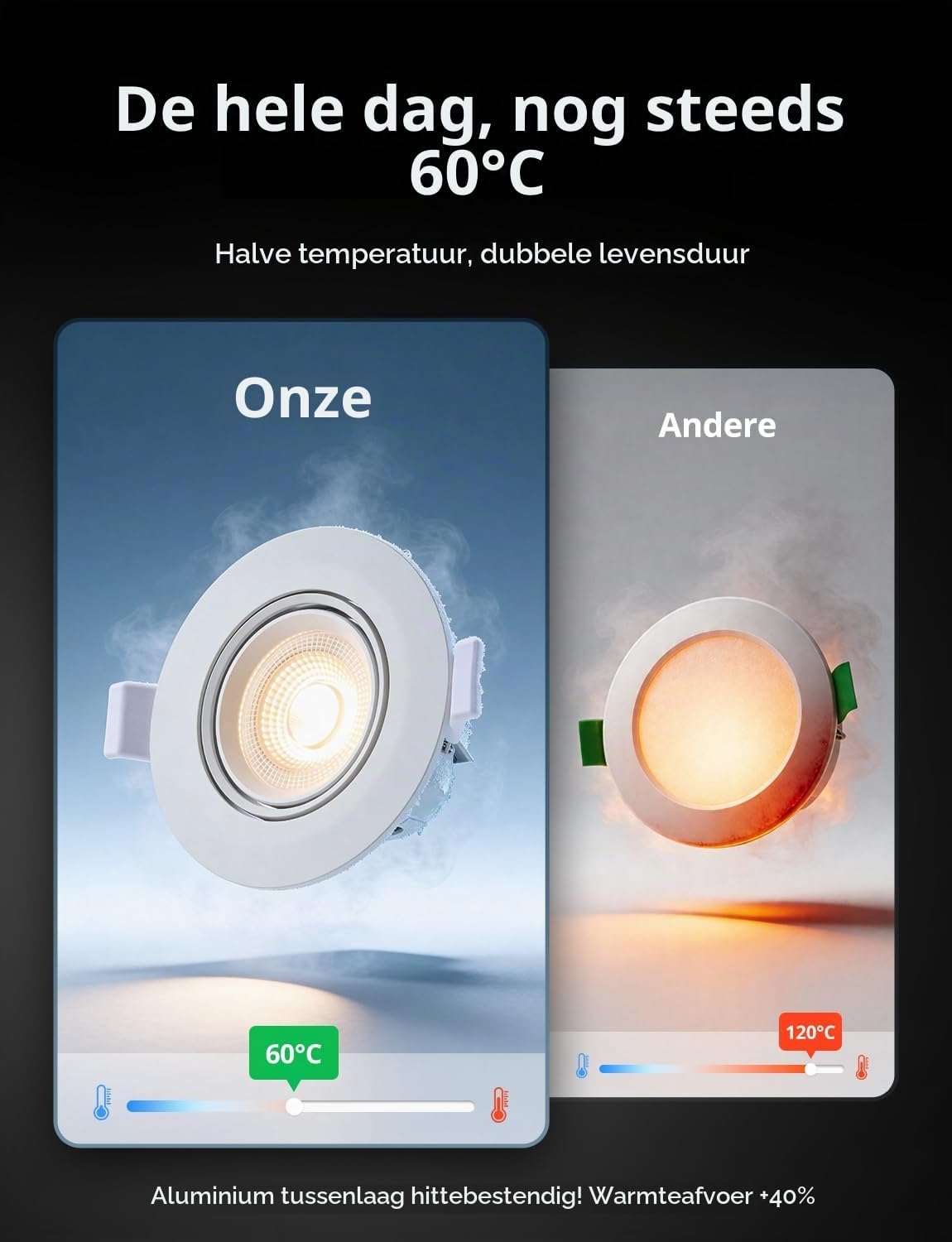 Thumbnail 1 de Bojim 73860712 LED-inbouwspots IP65, 7 W, 700 lm, 3 lichtkleuren, set van 10