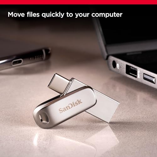 Detalle 2 de SanDisk Ultra Dual Drive Luxe USB Type-C Flash Drive 128GB review