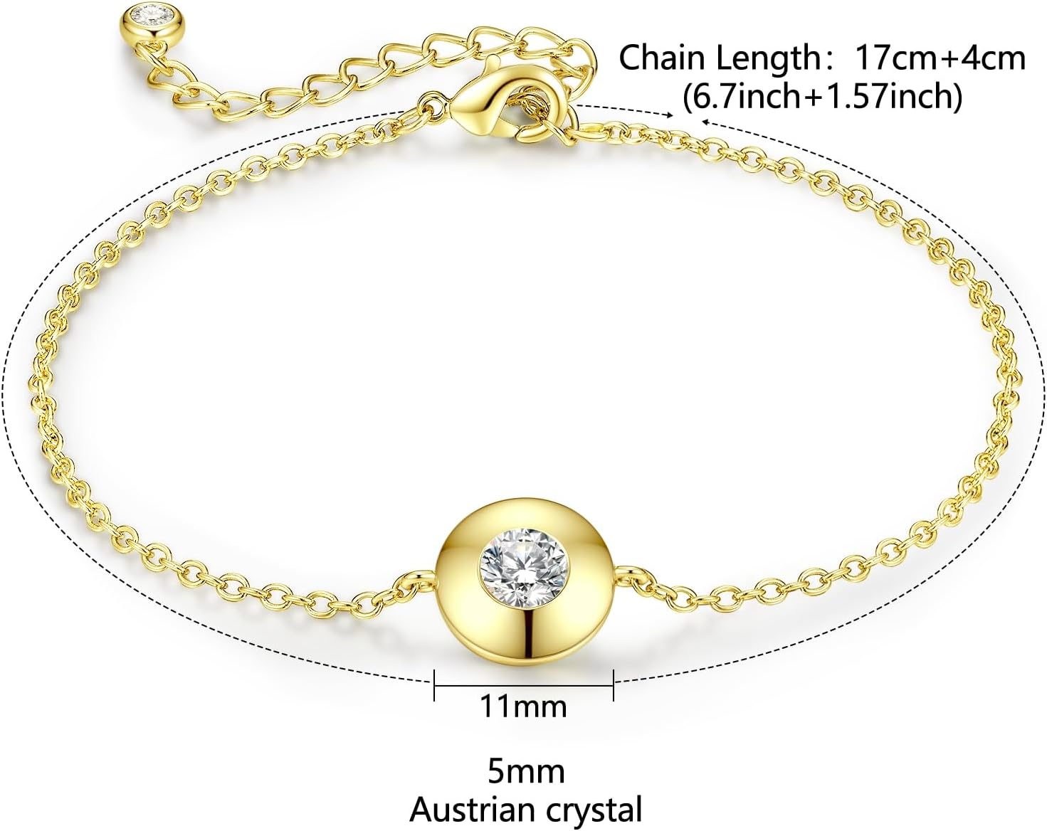 Thumbnail 4 de Lyniuoy bracelet chaînette en cristal