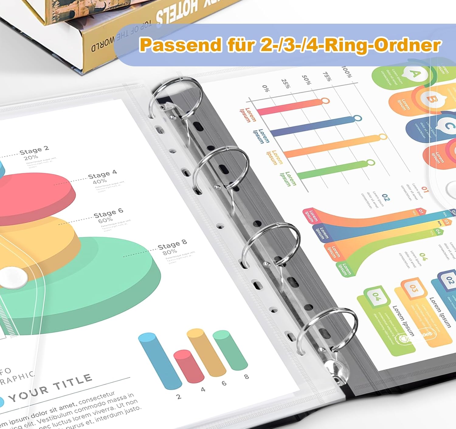 Thumbnail 4 de Agoer 36 pack Dokumententasche A4 36 Stück