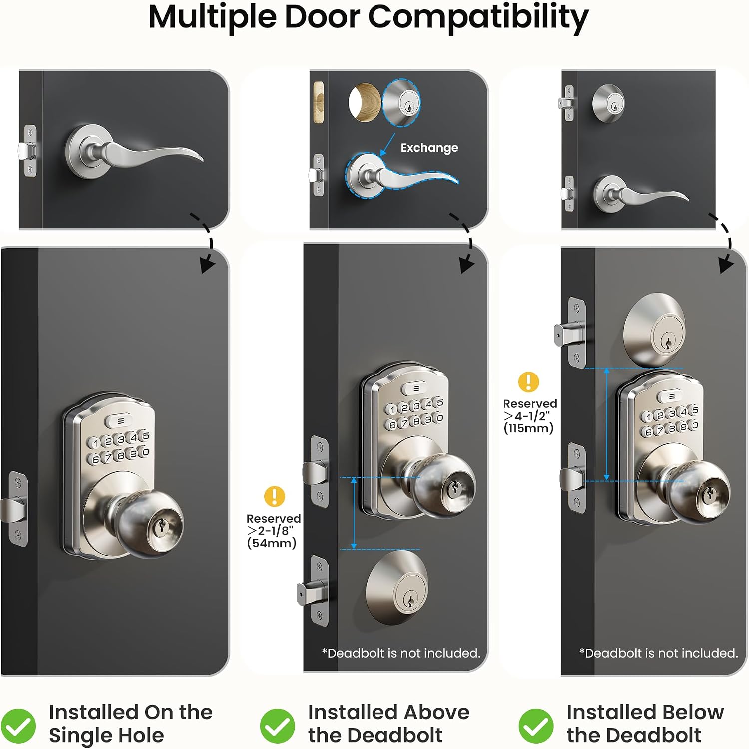 Thumbnail 6 de Veise Keypad Door Knob, KS03