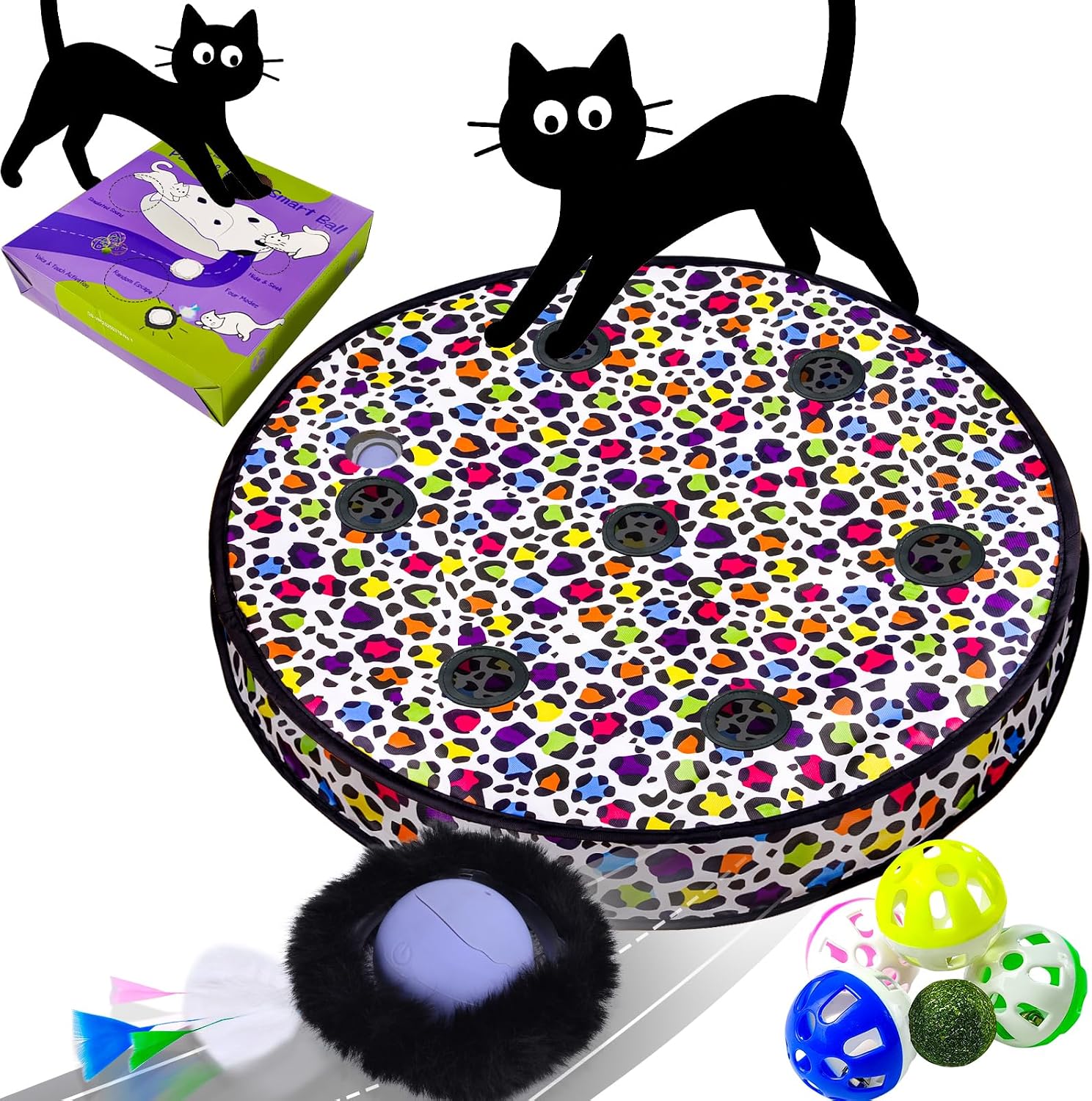 Thumbnail 6 de GoldenSun Cat Toys 2-in-1 maze pouch toy