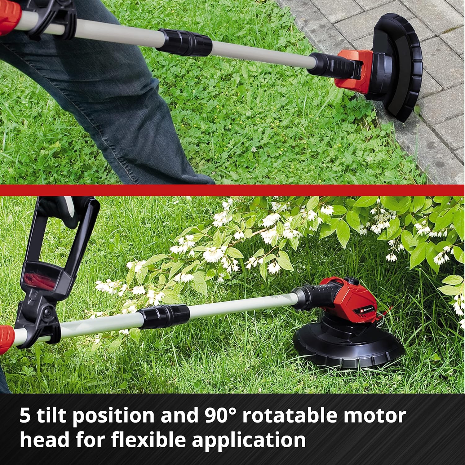 Thumbnail 4 de Einhell 18V Power X-Change cordless strimmer with 24cm cutting width, battery & charger + 20 blades