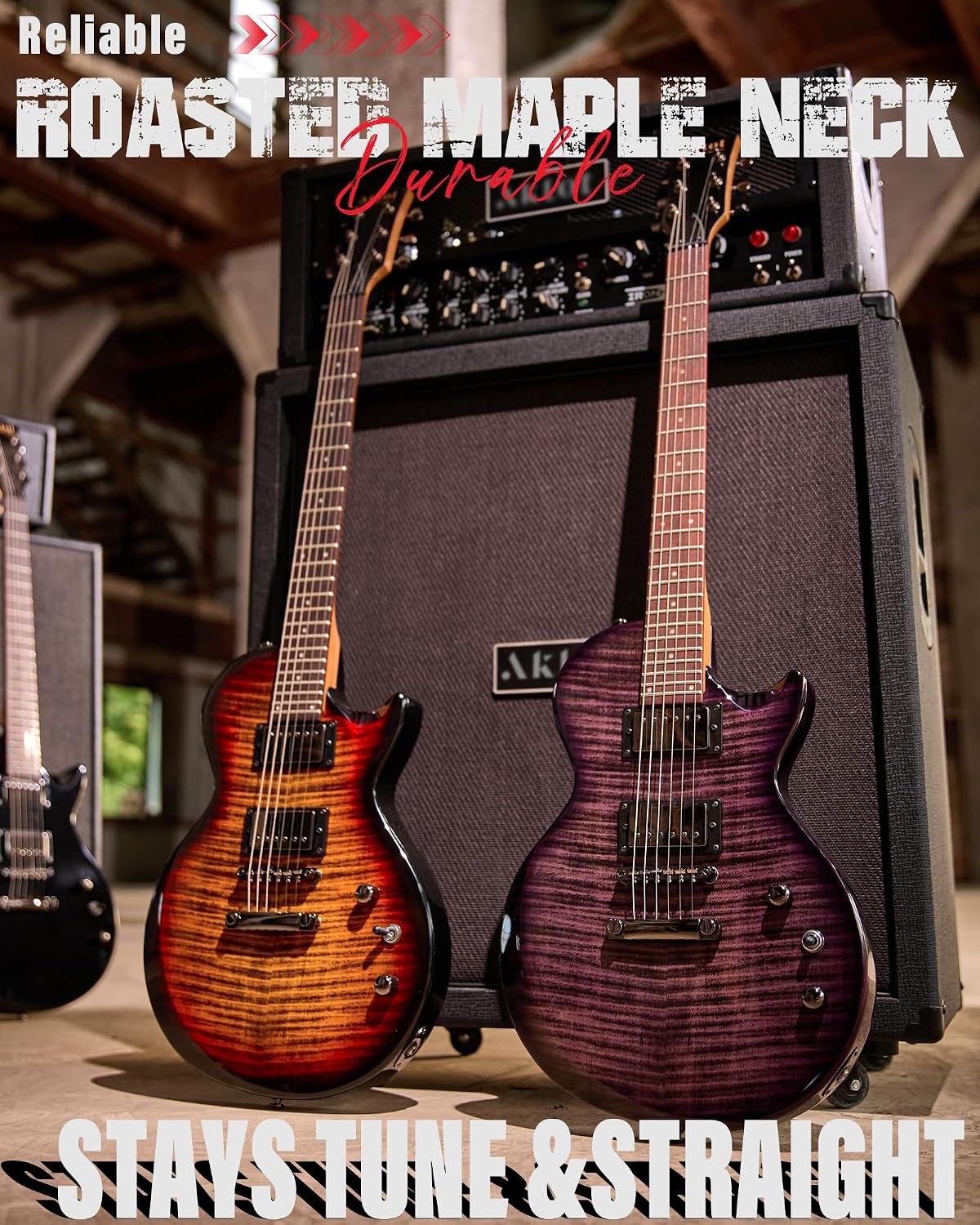 Thumbnail 5 de AKLOT AK-L10F LP Electric Guitar Kit, 24 Frets, Coil-Split Humbuckers