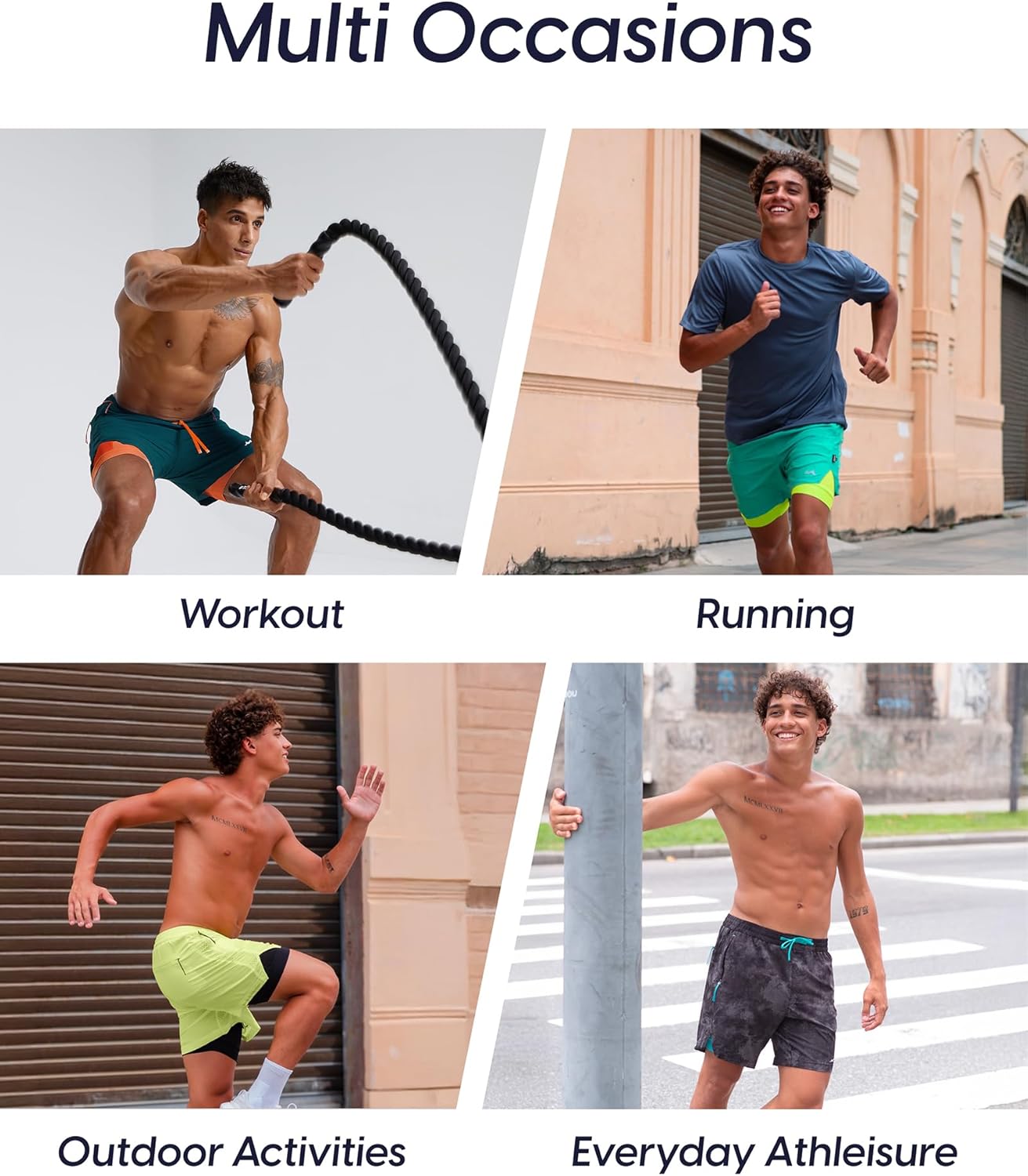 Thumbnail 6 de maamgic Men’s Athletic Running Shorts with Liner (Ultra Lightweight, 5"/7")